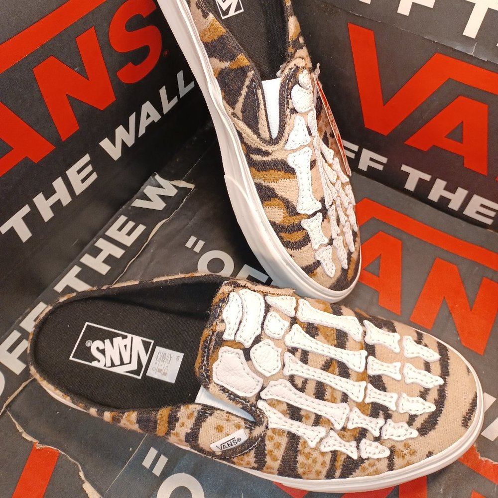 Vans Slip-On Mule Men's 4/Women's 5.5 Hazy Bones Blanc De Blanc VN0A4P3UJVY